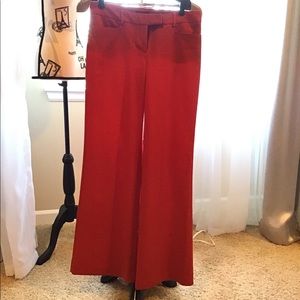 Red flare pants/regular length
